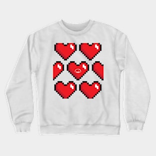 Pixelated Heart Crewneck Sweatshirt